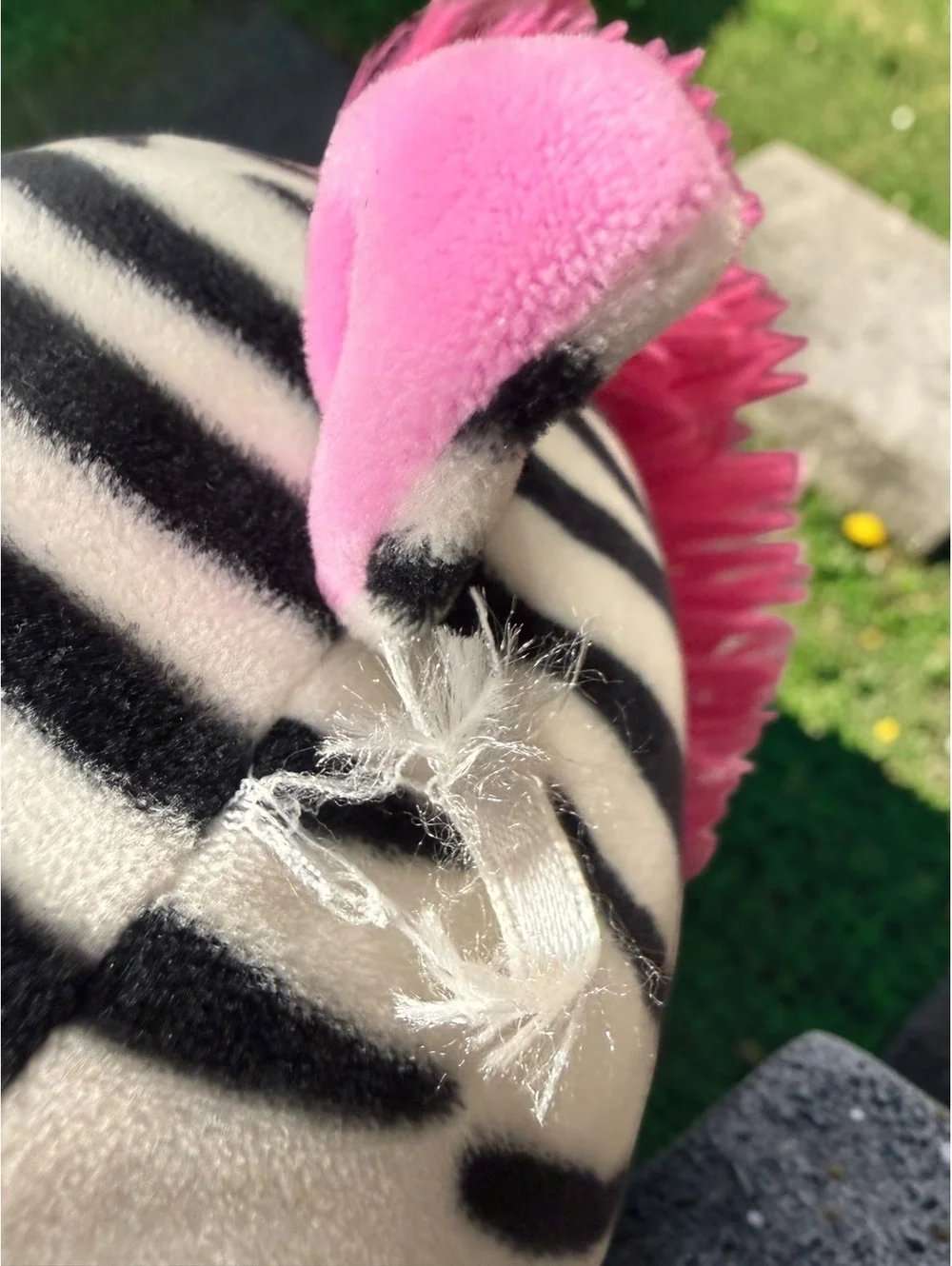 Squishmallows Tracey the Zebra 8” Plush Black White Pink Mohawk Kellytoy